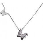 Troli Ocelový motýlí Metal Butterfly KNSC-257-SIL – Zboží Dáma