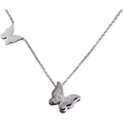 Troli Ocelový motýlí Metal Butterfly KNSC-257-SIL – Zboží Dáma