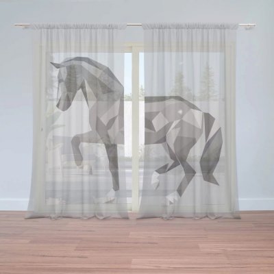 Záclony Kůň: 2 ks - 150x250 cm - Sablio – Hledejceny.cz