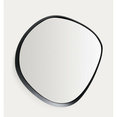Kave Home Černé kovové závěsné zrcadlo Tebel 94,5 x 86 cm – Hledejceny.cz