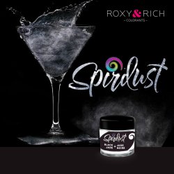 Roxy and Rich Metalická barva do nápojů Spirdust černá 1,5 g