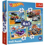 TREFL Autíčka Hot Wheels 4v1 35,48,54,70 dílků – Zboží Mobilmania