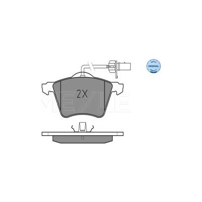 MEYLE sada brzdových destiček, kotoučová brzda 025 210 3419/W – Hledejceny.cz