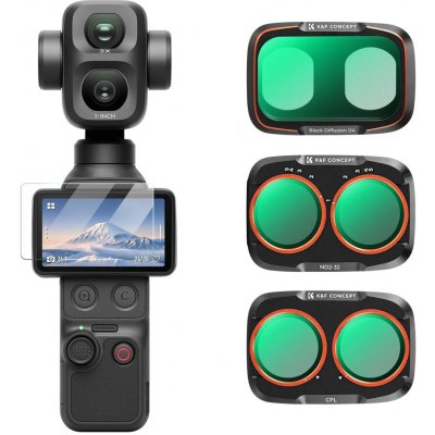 KF Concept sada filtrů pro DJI Osmo Pocket 4P (CPL+Black Diffusion 1/4+ND2-32) – Zboží Živě