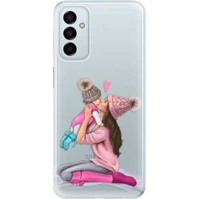 Pouzdro iSaprio - Kissing Mom - Brunette and Girl - Samsung Galaxy M23 5G