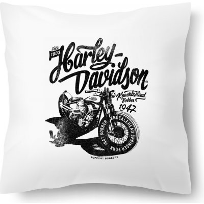 Od Máry Polštář s potiskem Harley-Davidson Knucklehead 1942 40x40 – Hledejceny.cz