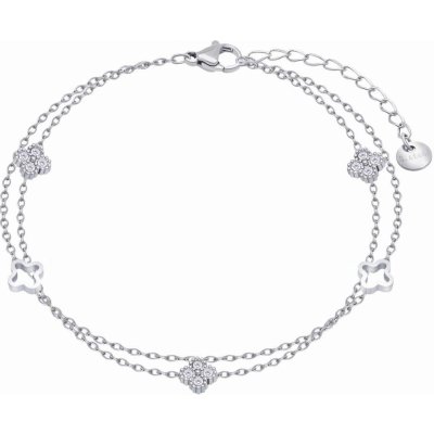 Biju Řetízek na nohu z chirurgické oceli kytičky 3002339 – Zboží Dáma