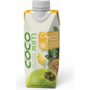 Cocoxim Kokosová voda Organic Ananas 1 l