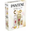 Kosmetická sada Pantene Pro-V posilující šampon pro poškozené vlasy 400 ml + bezoplachové sérum pro poškozené vlasy 200 ml + sprej na vlasy pro lesk 150 ml