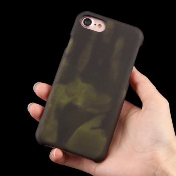 Pouzdro AppleKing tepelně citlivé termo kryt se zachováním otisku vaší ruky iPhone 8/7 - zelené