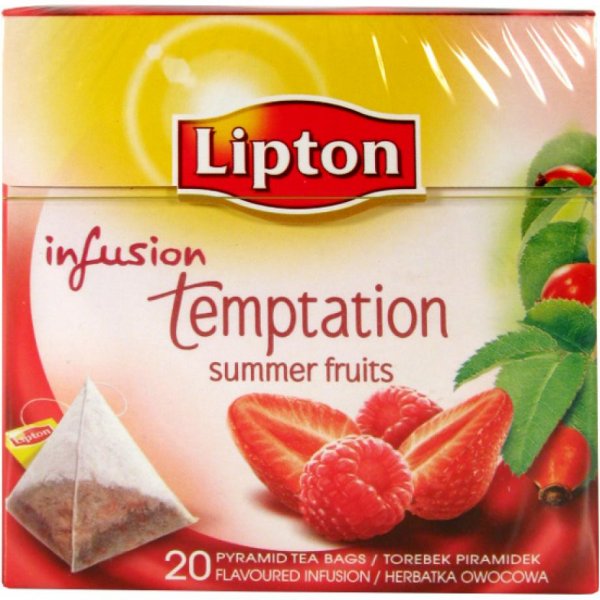 Čaj Lipton Tempation Red Fruits 20 sáčků