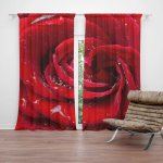 Sablio Závěs Růže: 2ks 140x250cm – Hledejceny.cz
