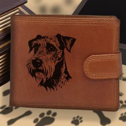 Pánská s motivem pro milovníky psů s obrázkem pejska Velšský teriér Vínová peněženka Carlo