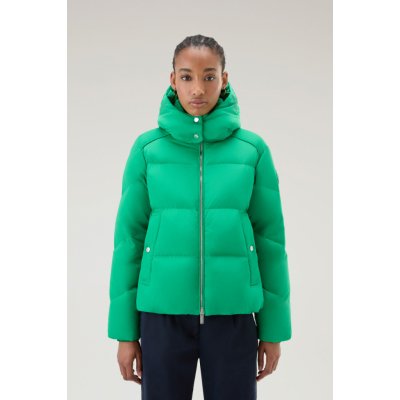 Woolrich Alsea Short Down Puffer Jacket zelená