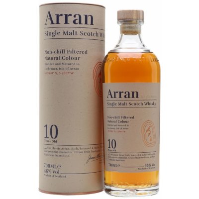 The Arran Non Chill Filtered Whisky 10y 46% 0,7 l (tuba)