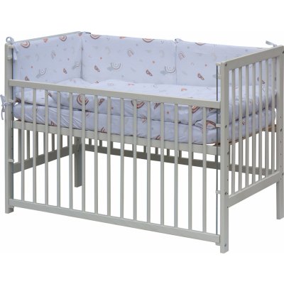 Scarlett postýlka s kompletní výbavou 120 x 60 cm Monta – Zboží Mobilmania