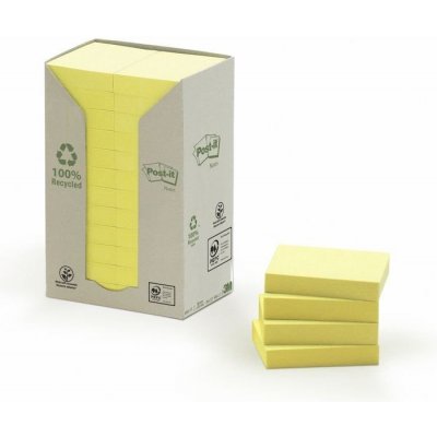 3M 3M Post-it recyklované bločky, velikost 38 x 51 mm (653-1T) – Hledejceny.cz