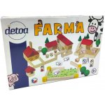 Detoa Dřevěná stavebnice Farma – Zboží Živě