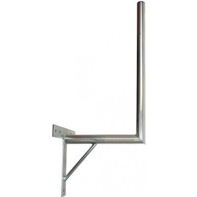 Anténní držák 35cm na zeď se vzpěrou, trubka 42/2mm, výška 56cm – Zboží Živě