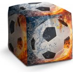 Sablio taburet Cube fotbalový míč 40x40x40 cm – Zboží Mobilmania