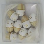 Vajíčka přízdoba dřevo 9ks/3cm mix – Hledejceny.cz