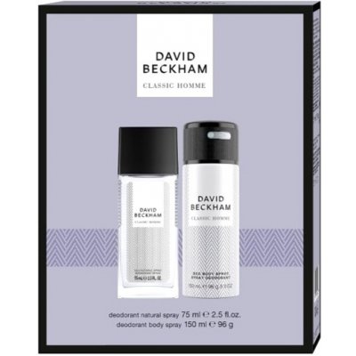 David Beckham dárková kazeta Classic Homme (DNS 75 ml + deodorant 150 ml) – Zboží Mobilmania