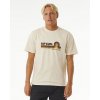 Pánské Tričko Rip Curl SURF REVIVAL MUMMA TEE Vintage White