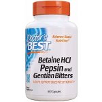 Doctor's Best Betaine HCl + Pepsin & Gentian Bitters hořec 360 kapslí – Hledejceny.cz