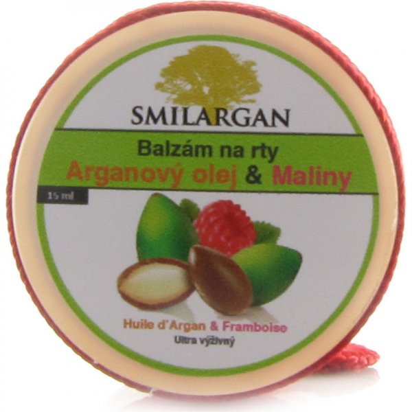 Balzám na rty Smilargan Balzám na rty s arganovým olejem a malinami 15 ml