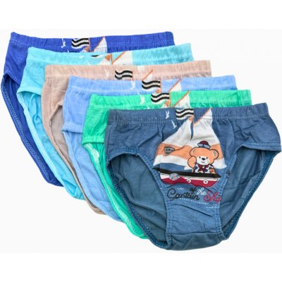 SET 6ks dětské bavlněné slipy C1036 – Zboží Dáma