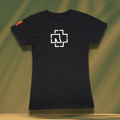 Rammstein tričko, Logo Glow BP Black – Zboží Dáma