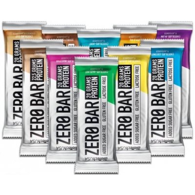 BioTech USA Zero Bar, proteinová tyčinka, 50 g Příchuť: Čokoláda/Oříšek