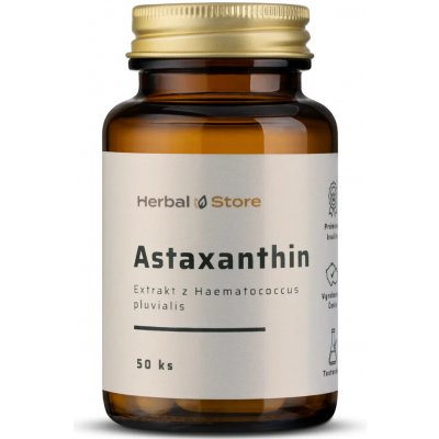 Astaxanthin kapsle Extrakt z řasy Haematococcus pluvialis 50 kapslí – Hledejceny.cz