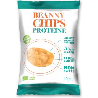 Beanny Chips Proteinové Čočkové Chipsy bezlepkové BIO 40 g