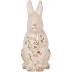 Keramická dekorace králík s kvítky Floral Cartoon L 16*12*28 cm – Hledejceny.cz