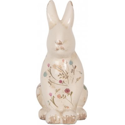 Keramická dekorace králík s kvítky Floral Cartoon L 16*12*28 cm – Hledejceny.cz