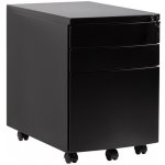 Office 360 Rally 39 x 55 cm černý kovový pojízdný – Zboží Dáma