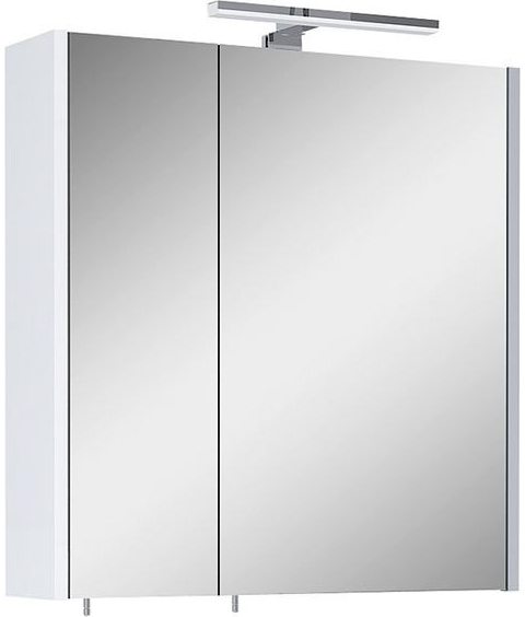 Riva Vulcano Zrcadlová skříňka s LED osvětlením, 61 × 60 × 14 cm 25358641
