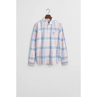 Gant Checked Oxford Bd Ls Shirt light pink – Zboží Dáma