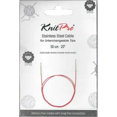 KnitPro Nerezové bezpamětové lanko purple 40 Cm – Sleviste.cz