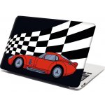 Sablio Samolepka na notebook Závodní auto - 38x26 cm – Zboží Živě