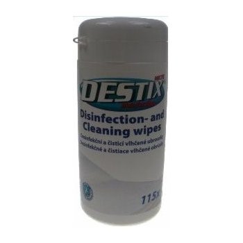Destix dóza desinfekční a čistící vlhčené ubrousky 115 ks