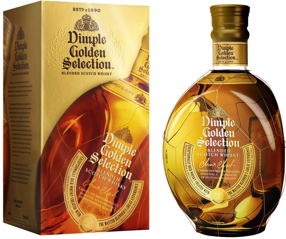 Dimple Golden Selection 40% 0,7 l (holá láhev)