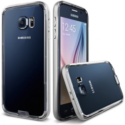 Pouzdro Verus Iron Bumper Samsung Galaxy S6 stříbrné – Zboží Mobilmania