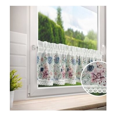 EUROFIRANY KRÁTKÁ ZÁCLONA NA PÁSCE DORA 150X30 CM VÍCEBAREVNÁ – Hledejceny.cz