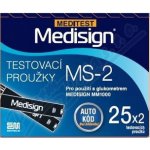 Meditest Medisign proužky testovací MS-2 50 ks – Hledejceny.cz