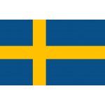 Samolepka - vlajka Švédsko - 6 x 4 cm – Zboží Dáma