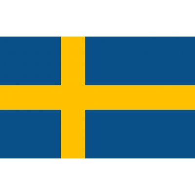 Samolepka - vlajka Švédsko - 6 x 4 cm – Zboží Dáma