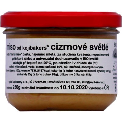 Kojibakers Bio Miso cizrnové světlé 250 g – Hledejceny.cz