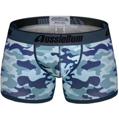 AussieBum boxerky AussieBum CottonSoft 2.0 Camo Blue modrá – Zboží Mobilmania